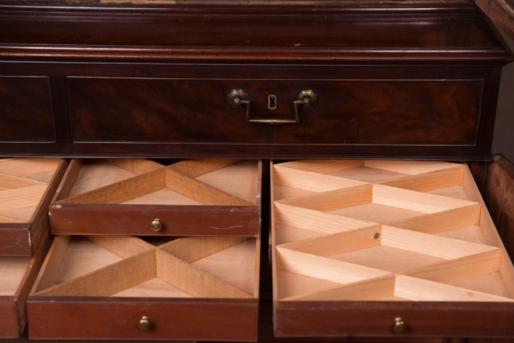 Rare Georgian mahogany  Collectors cabinet bookcase  View XII