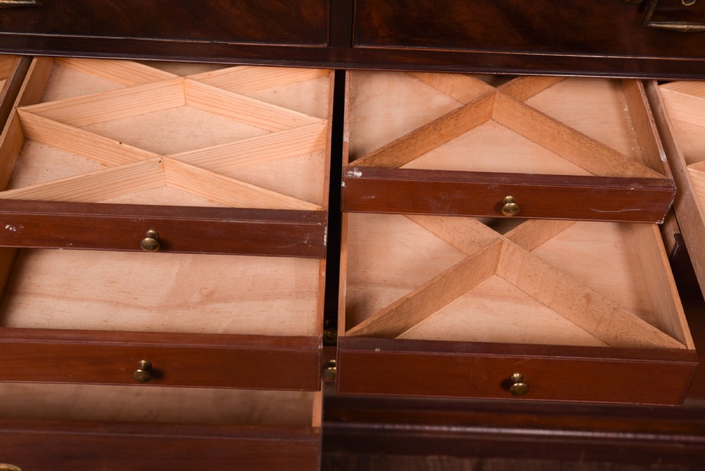 Rare Georgian mahogany  Collectors cabinet bookcase  View XV