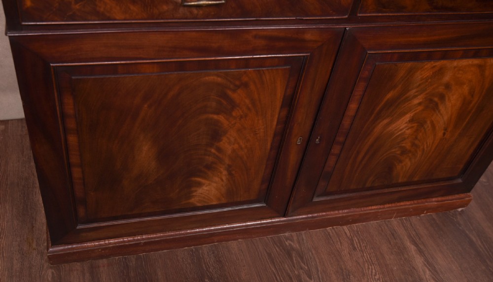 Rare Georgian mahogany  Collectors cabinet bookcase  View XIX