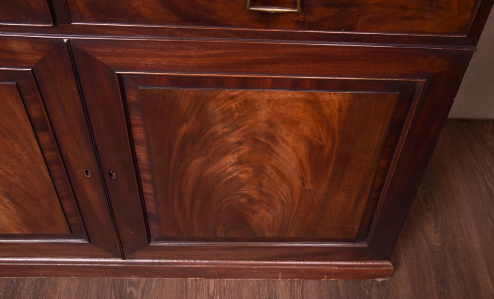 Rare Georgian mahogany  Collectors cabinet bookcase  View XXI