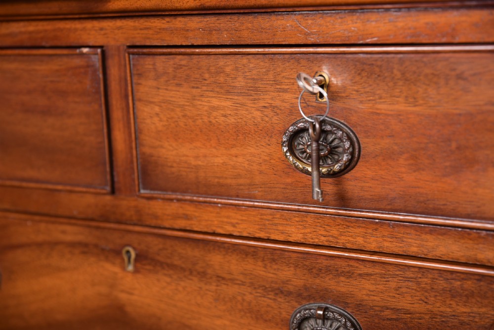 Neat Edwardian Mahogany chest on chest  View II
