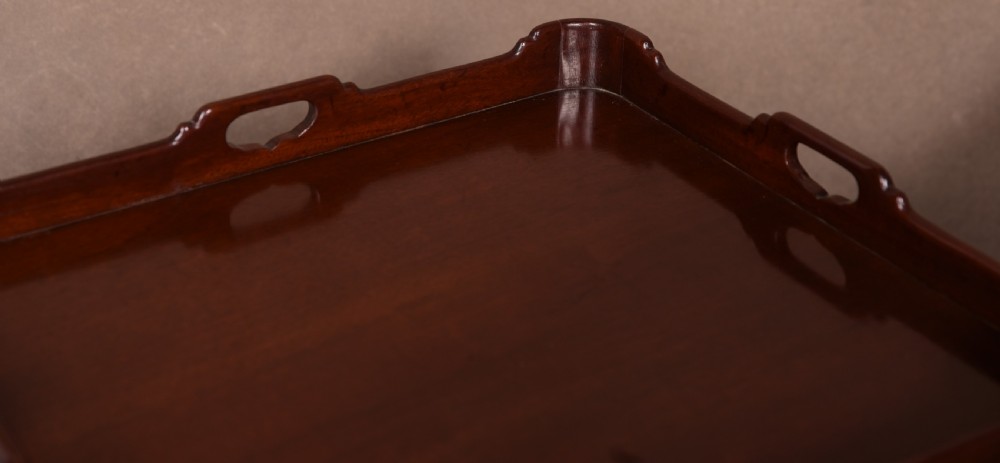 Handsome pair of Mahogany tambour front bedside cabinets View V