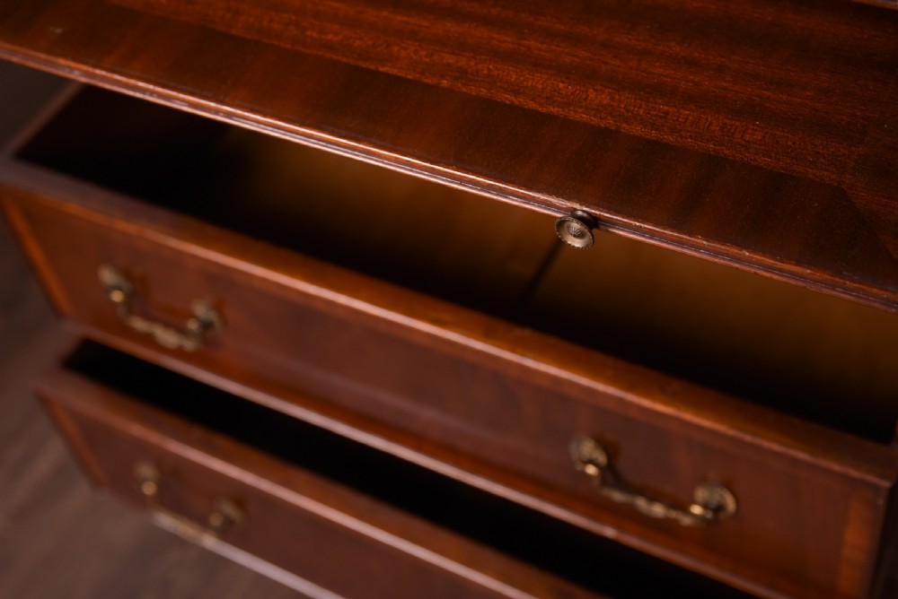 Edwardian Mahogany chest on chest of small proportions  View IX