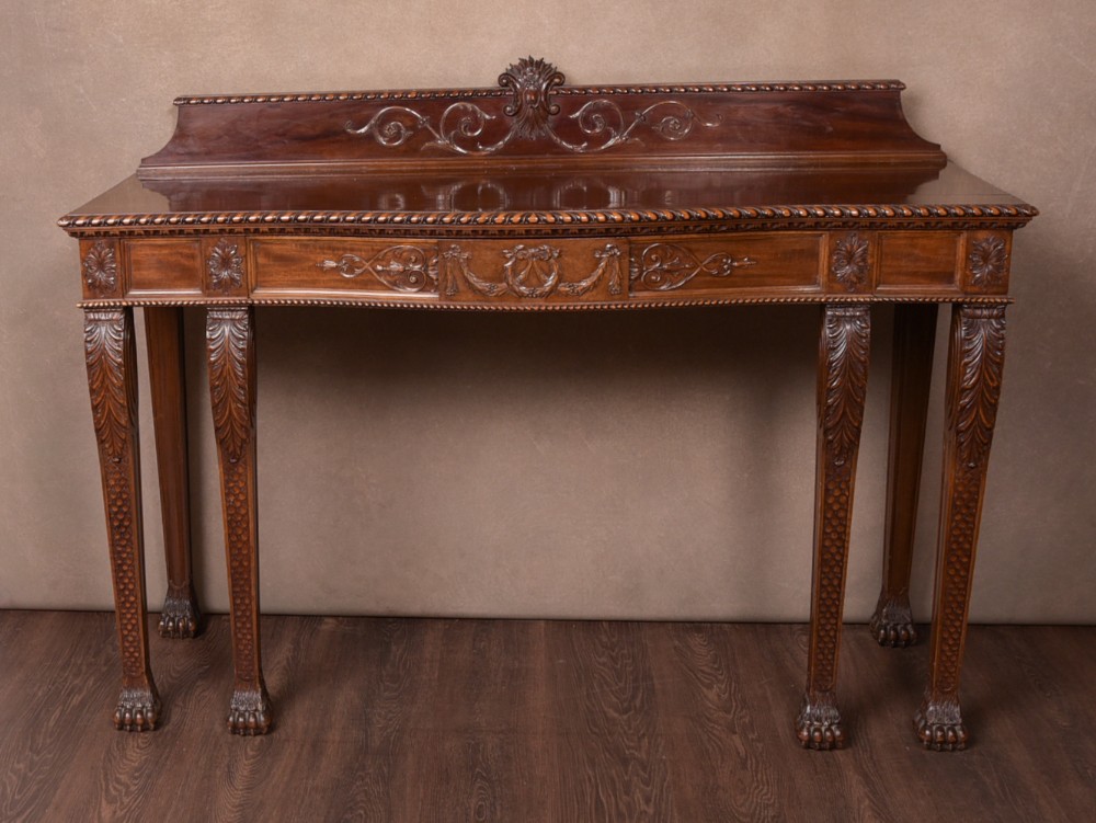 Stunning Quality Scottich carved Mahogany console table by Justice of Dundee 