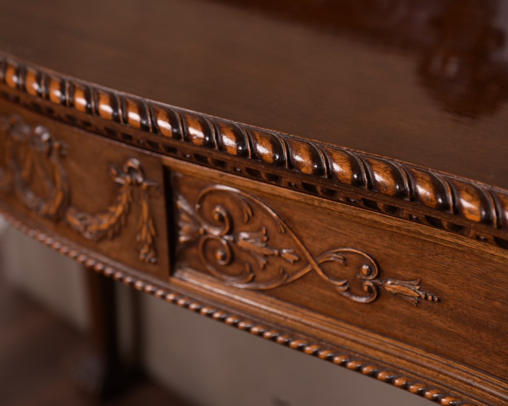 Stunning Quality Scottich carved Mahogany console table by Justice of Dundee  View XII