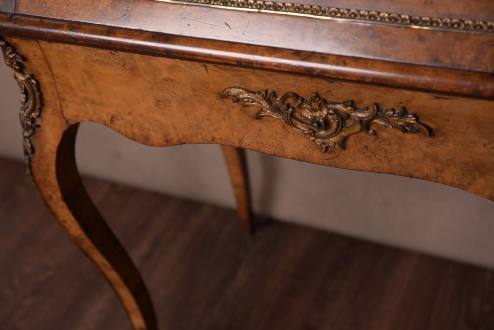 Superb Elegant Burr Walnut ladies writing Bureau  View IV