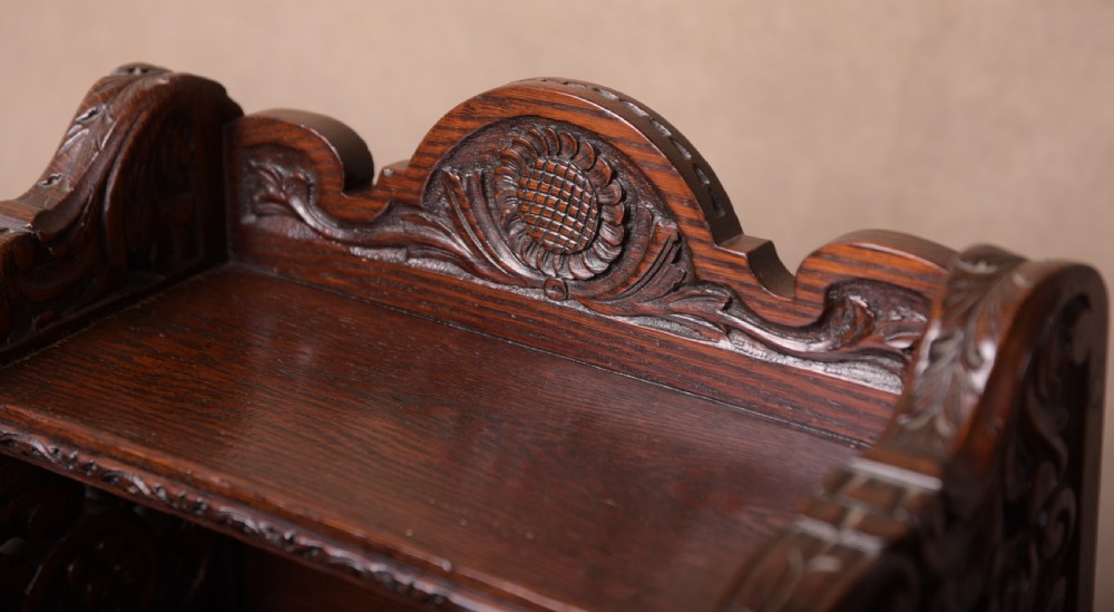 Superb Victorian carved oak coal Depo by Hewetson,Milner&Thexton Ltd London View VI