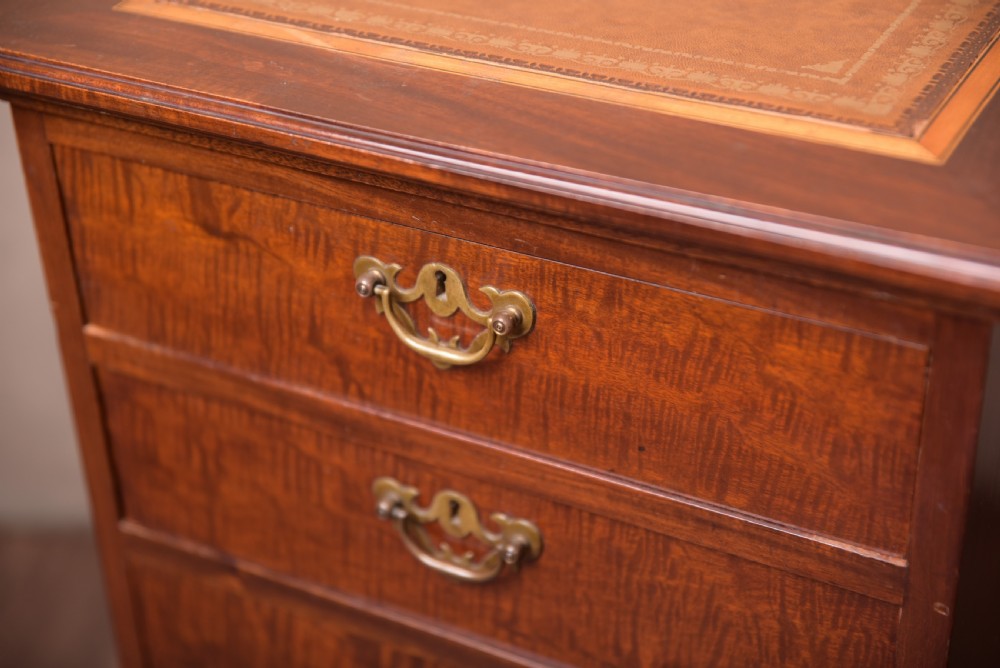 Unusual Edwardian Mahogany 6 drawer filing chest View IV