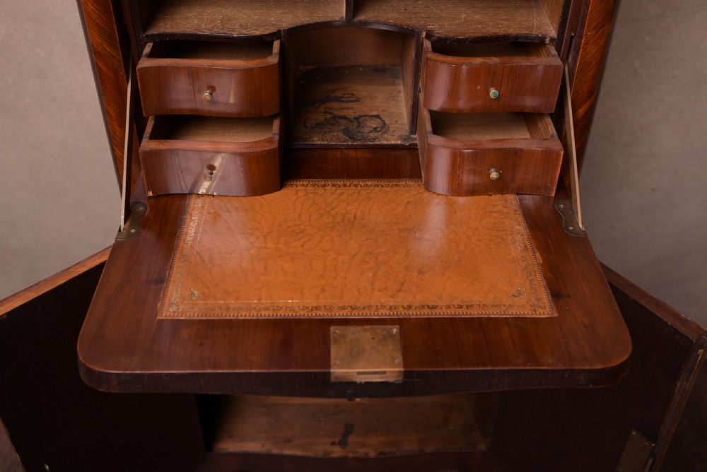 Neat french Rosewood fall front Secretaire writing desk  View IX