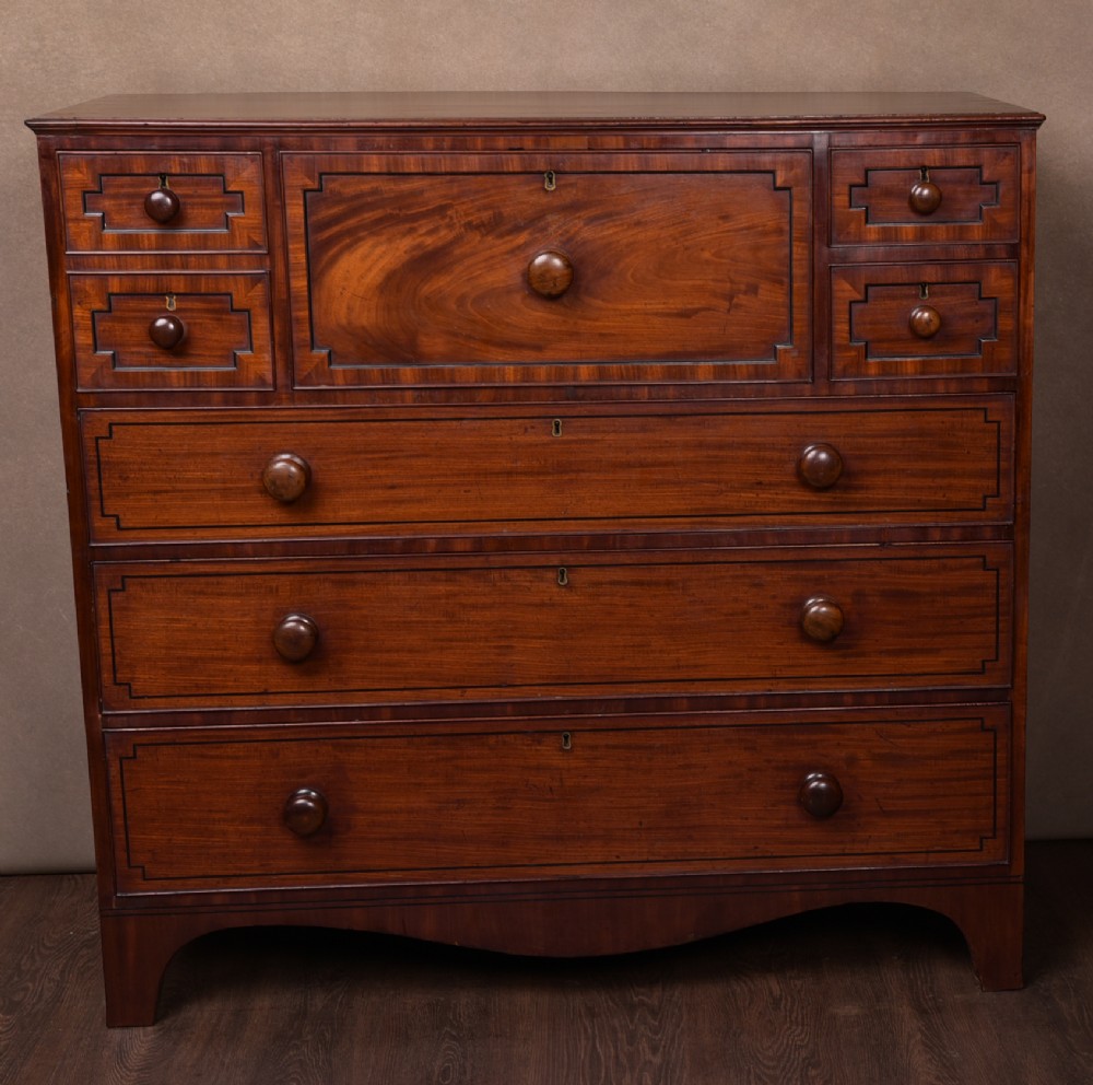 Fabulous 19th Century Scottish Mahogany sercretaire chest of drawers 