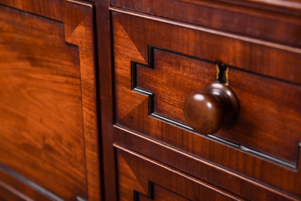 Fabulous 19th Century Scottish Mahogany sercretaire chest of drawers  View V