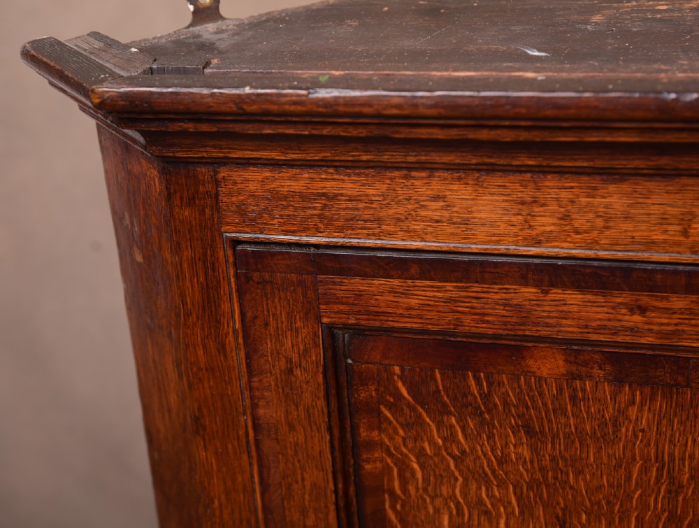 Georgian Oak Hanging corner cabinet View IV