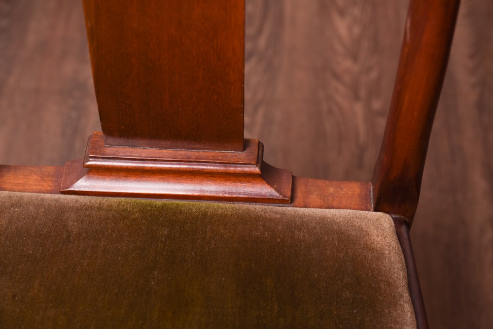 An Elegant set of 6 mahogany high back dining chairs View XI