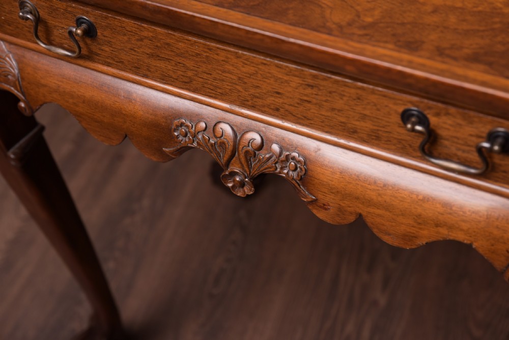 Edwardian Chippendale style  silver table View II