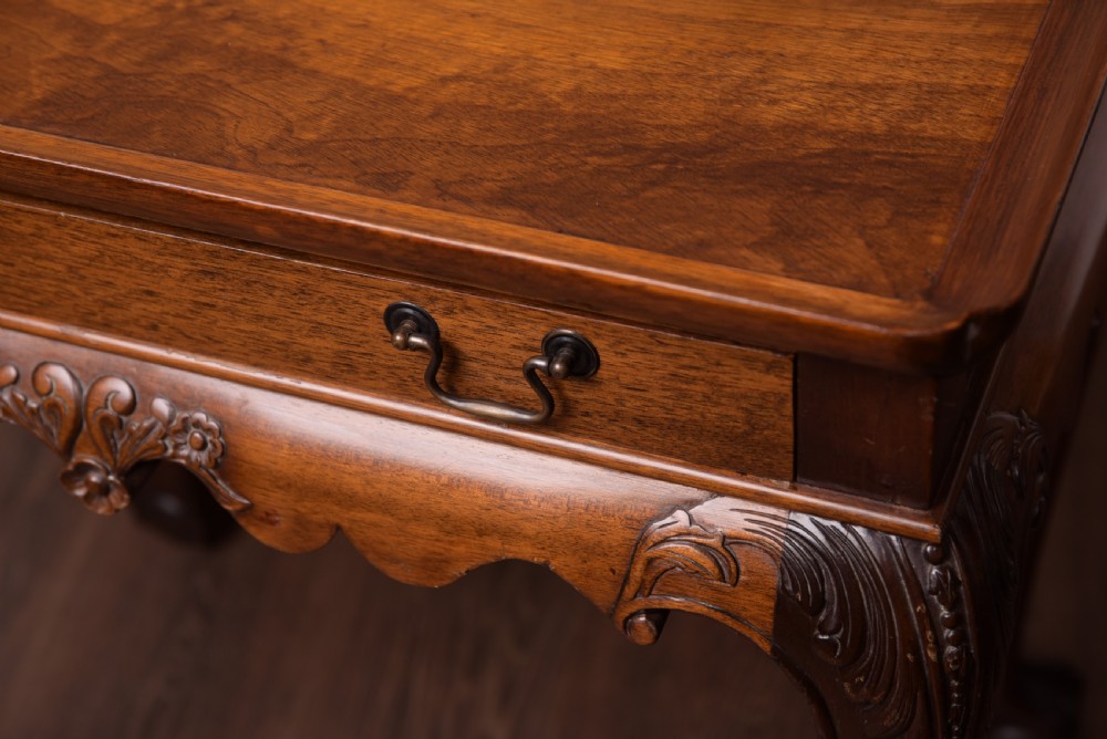 Edwardian Chippendale style  silver table View III