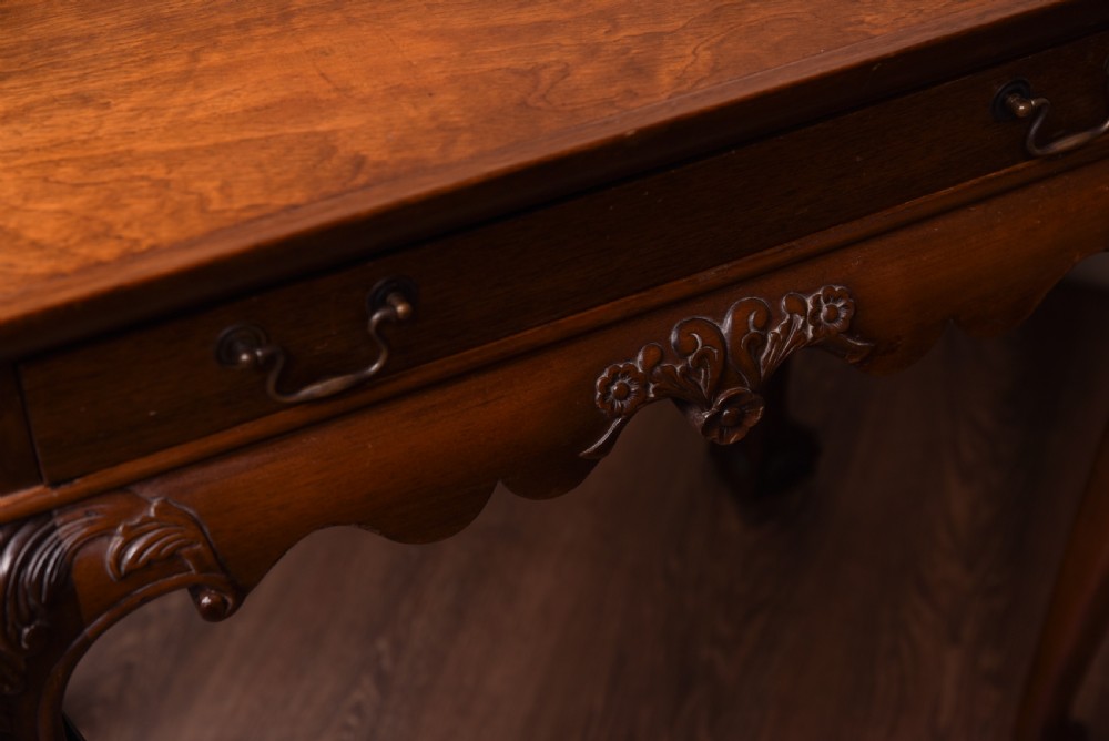 Edwardian Chippendale style  silver table View XI