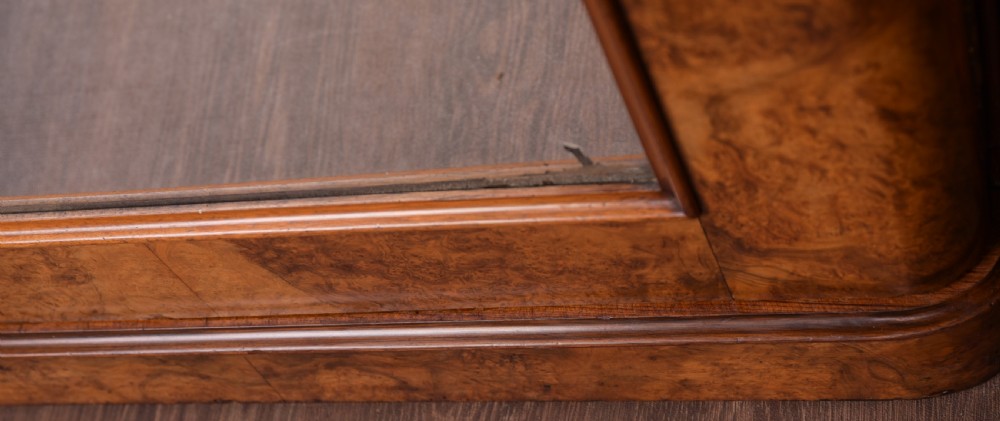 Victorian Breakfronted Burr Walnut mirror door Wardrobe View XIX