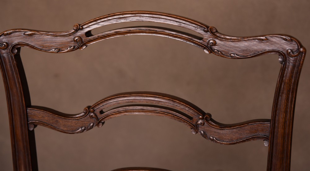 Set of 8 19th Century oak dining room chairs  View VIII