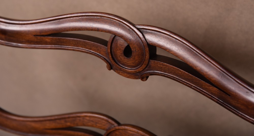 superb quality set of 8 mahogany Edwardian dining room chairs  View VII
