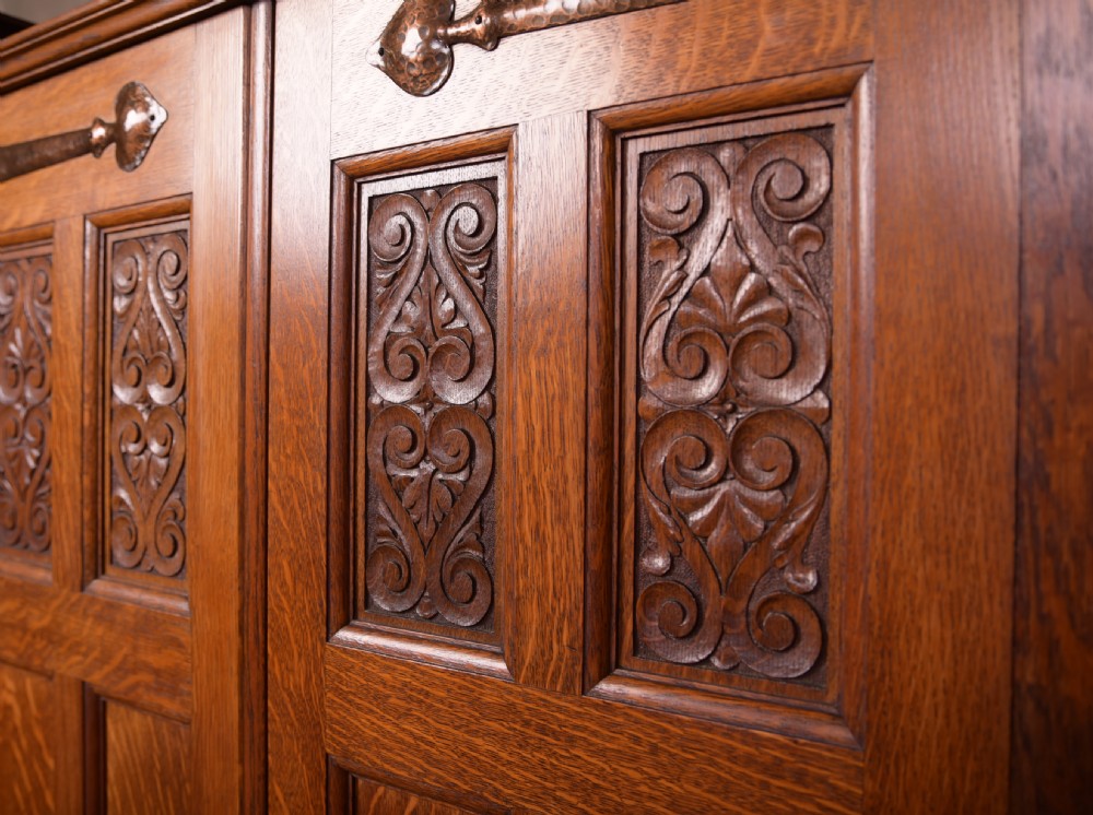 Scottish Arts and crafts Oak Hall Robe by John Taylor of Edinburgh View IV