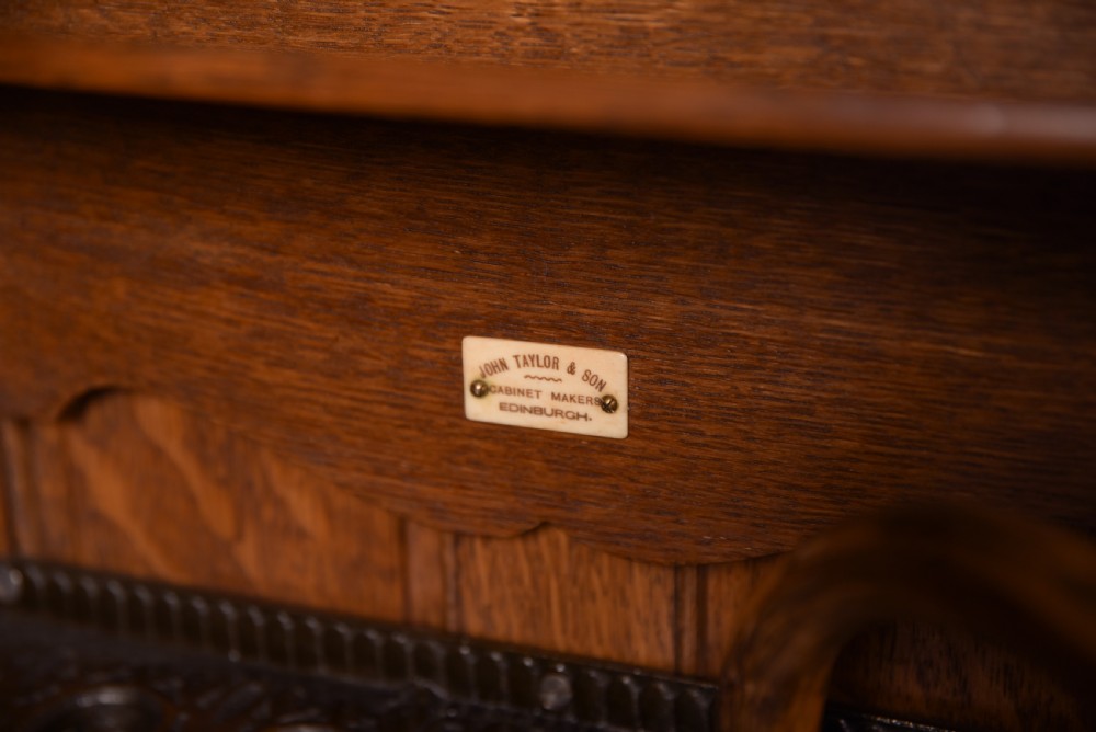 Scottish Arts and crafts Oak Hall Robe by John Taylor of Edinburgh View XIII