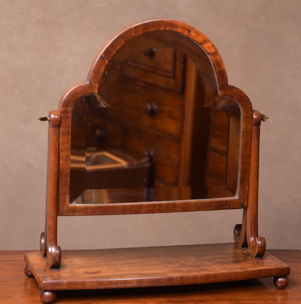 Neat Victorian Mahogany Cheval Dressing Table Mirror