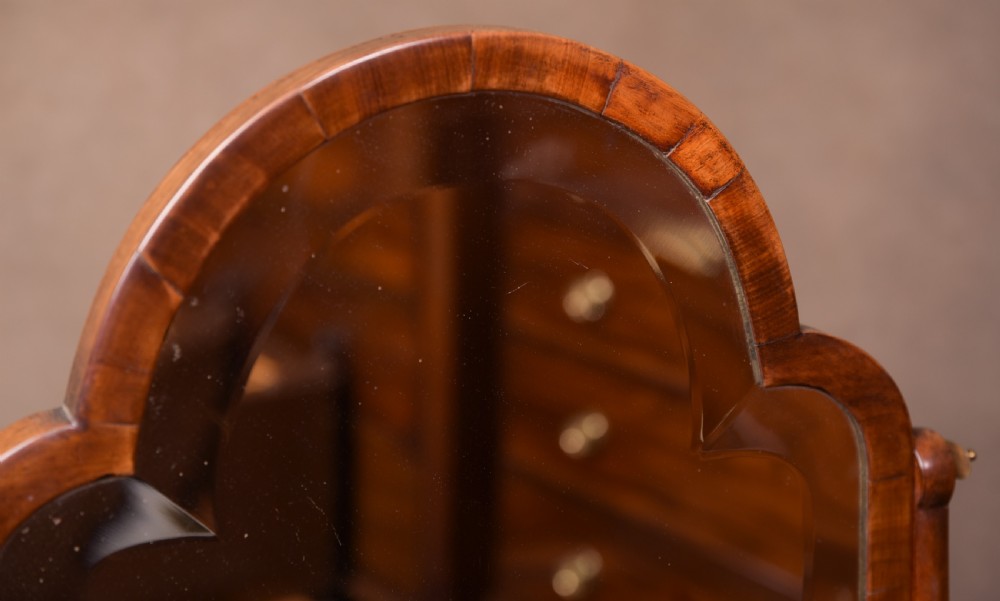 Neat Victorian Mahogany Cheval Dressing Table Mirror View III