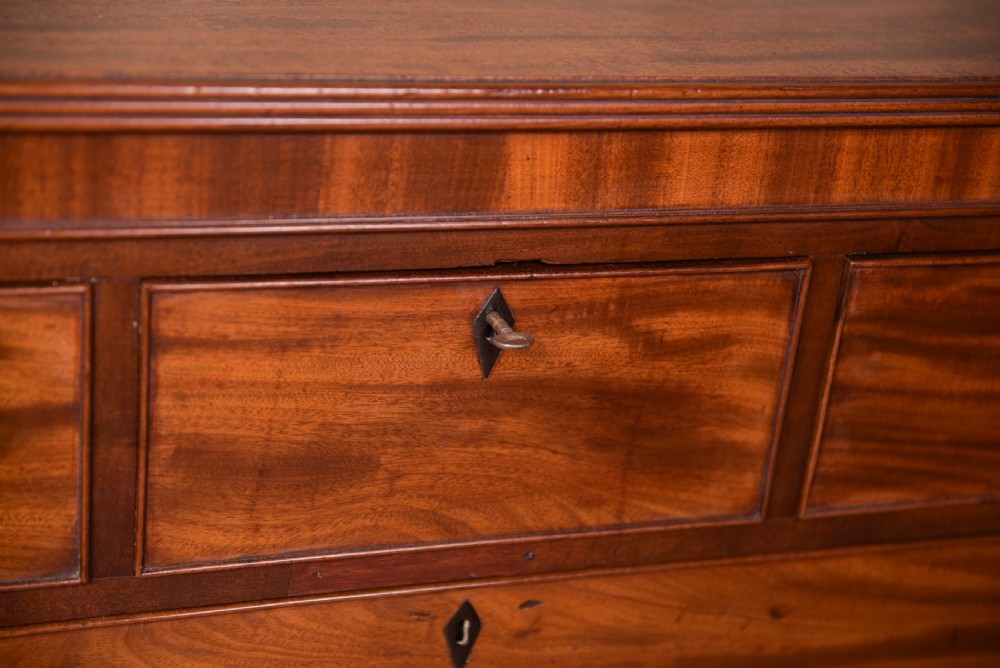 Georgian Mahogany 3 over 3 Chest of Drawers  View IV