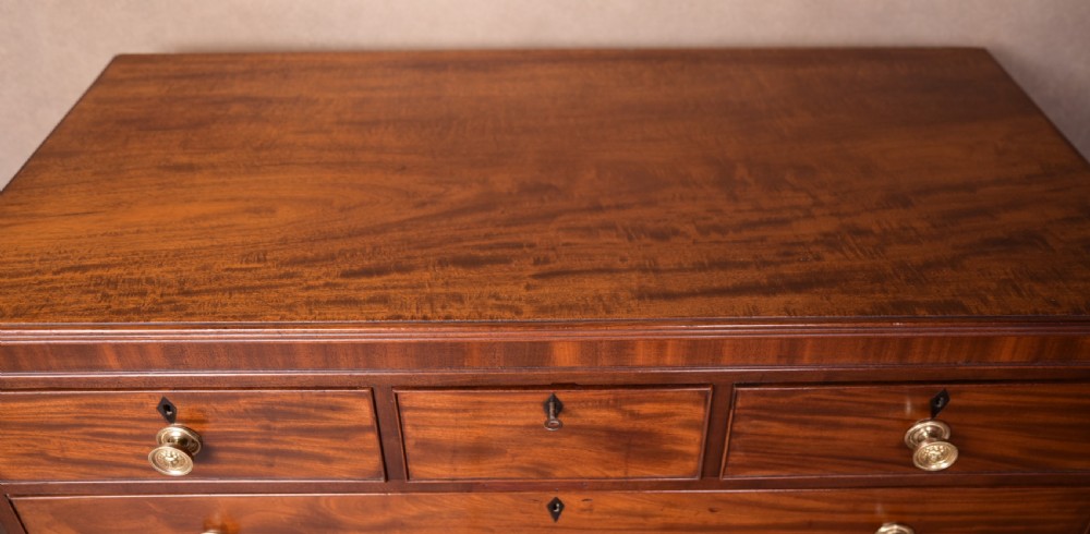 Georgian Mahogany 3 over 3 Chest of Drawers  View VIII