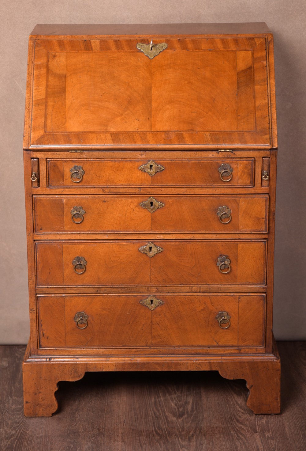 19th Century Walnut Writing Bureau of excellent proportions 
