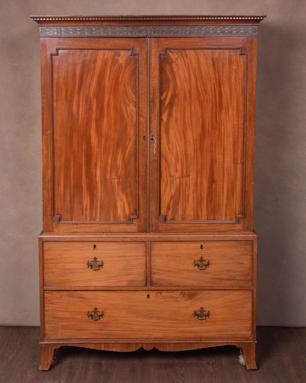 Georgian Mahogany Converted Wardrobe 