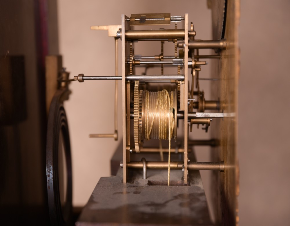 Impressive Edwardian Mahogany Long case clock  View VIII