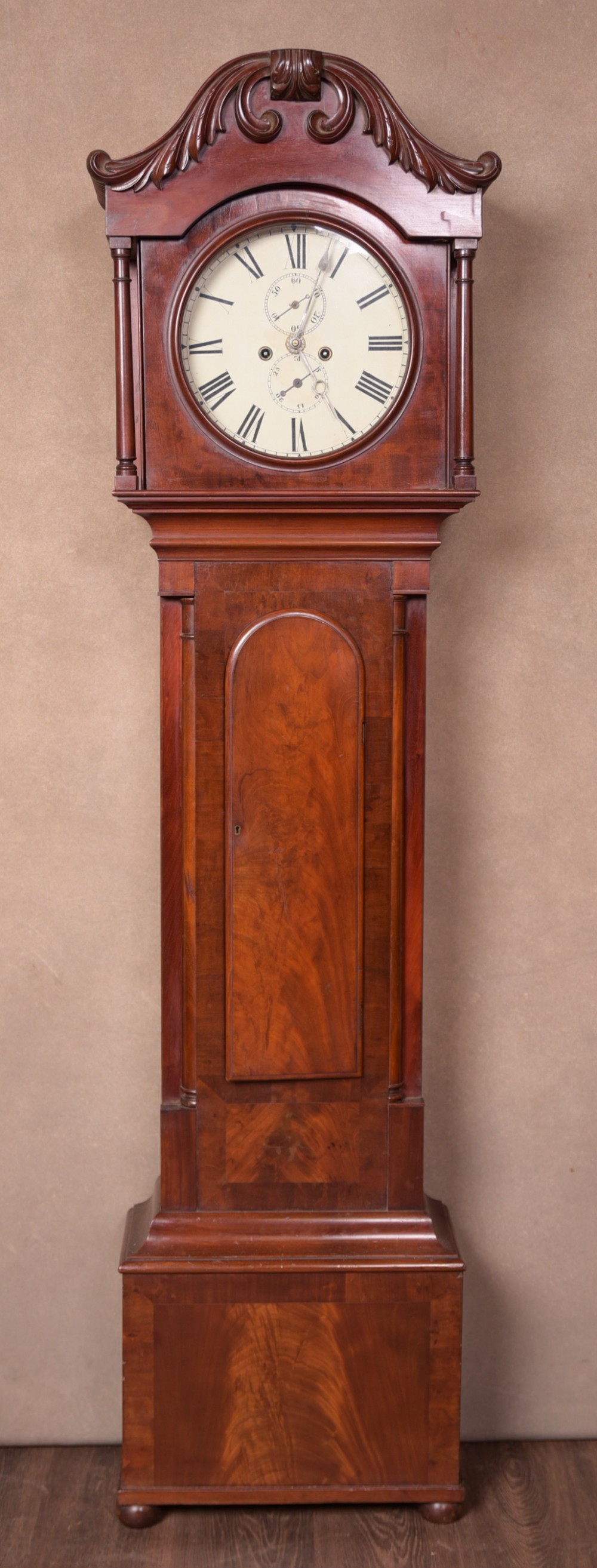 Scottish Mahogany 8 day long case clock 