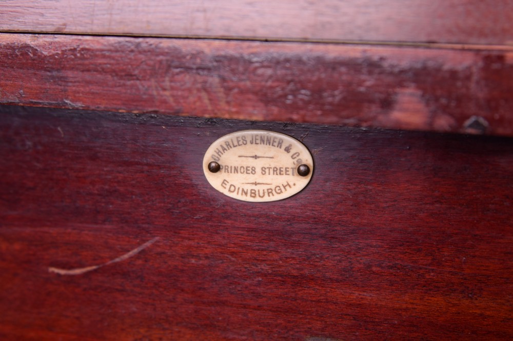 Edwardian inlaid Mahogany Music Cabinet made for Jenners of Edinburgh View XI