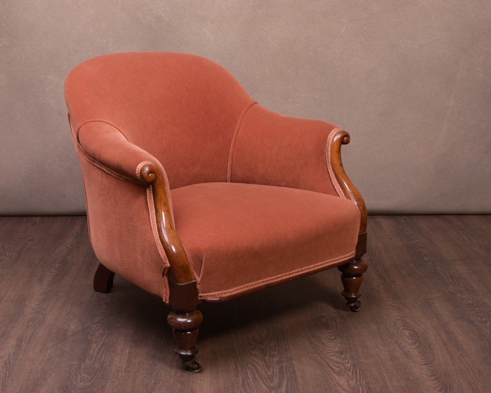 Victorian Rosewood Tub Chair 