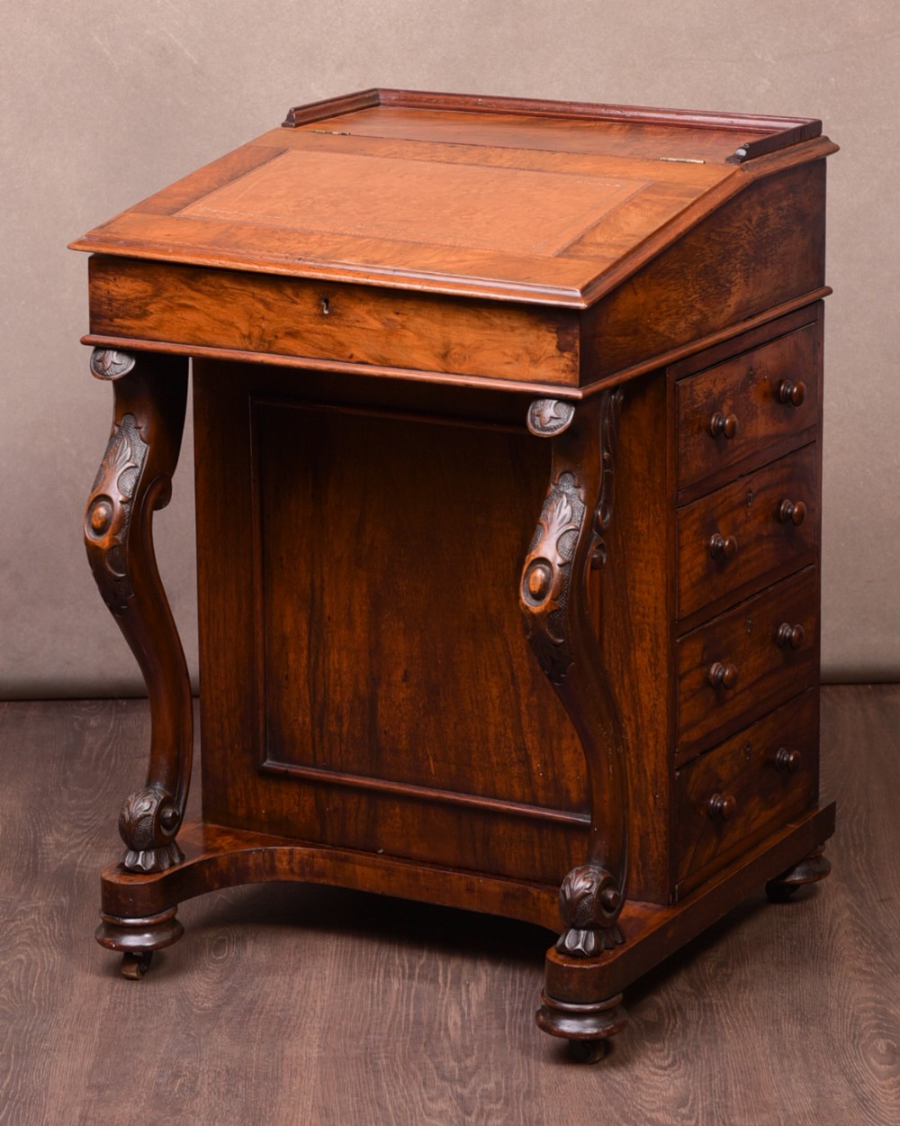 Victorian Walnut Davenport 