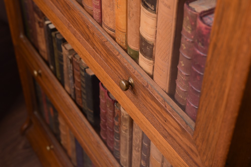 Near pair of sectional lawyers bookcases  View XVI