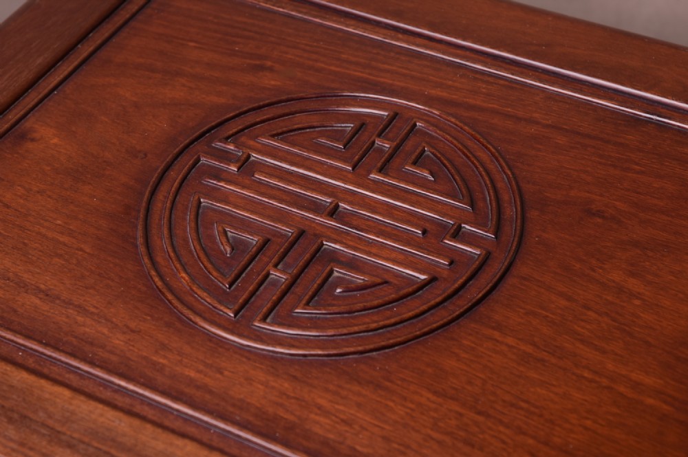 Chinese Carved Camphor wood Storage chest  View IV