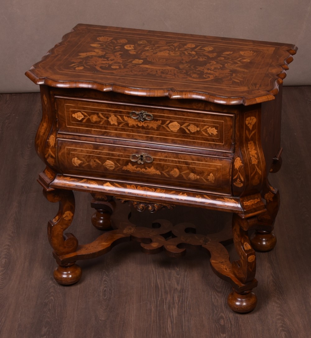 Fantastic 19th Century  Marquetry Walnut Chest