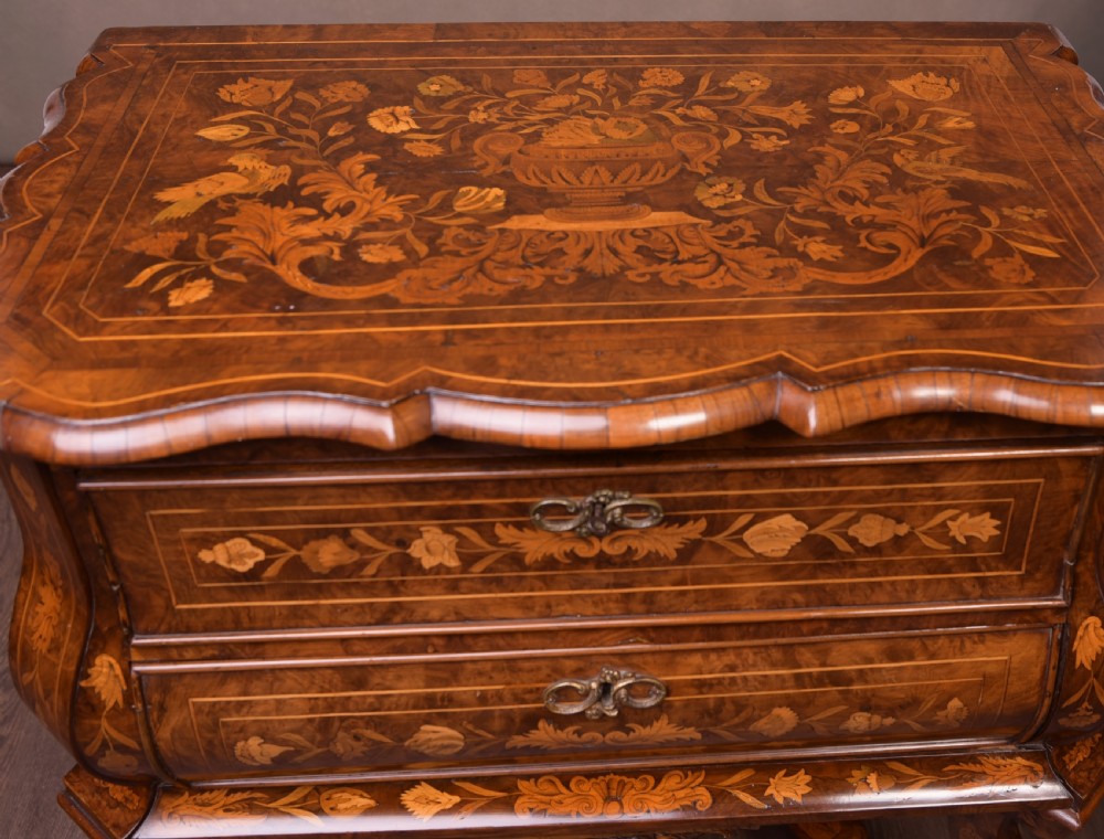 Fantastic 19th Century  Marquetry Walnut Chest View VI