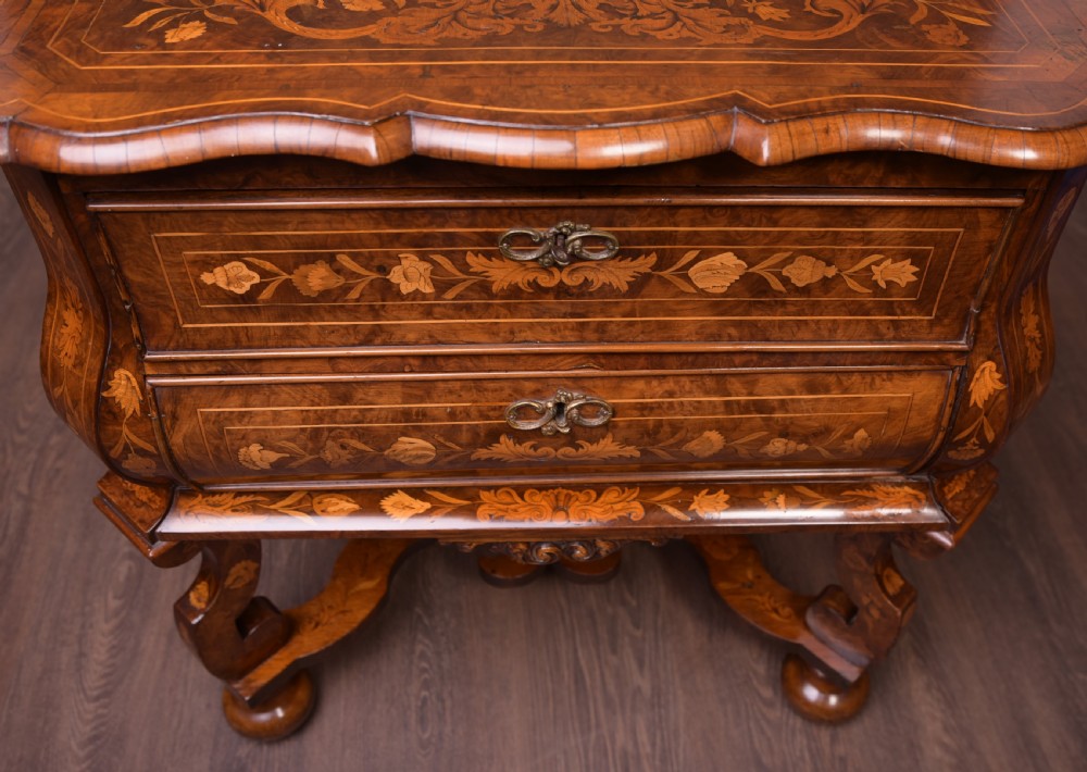 Fantastic 19th Century  Marquetry Walnut Chest View XIV