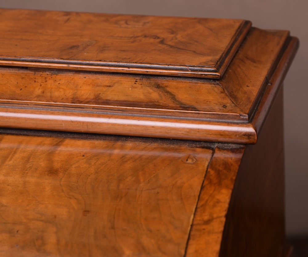 Victorian Walnut piano top pop up Davenport  View II