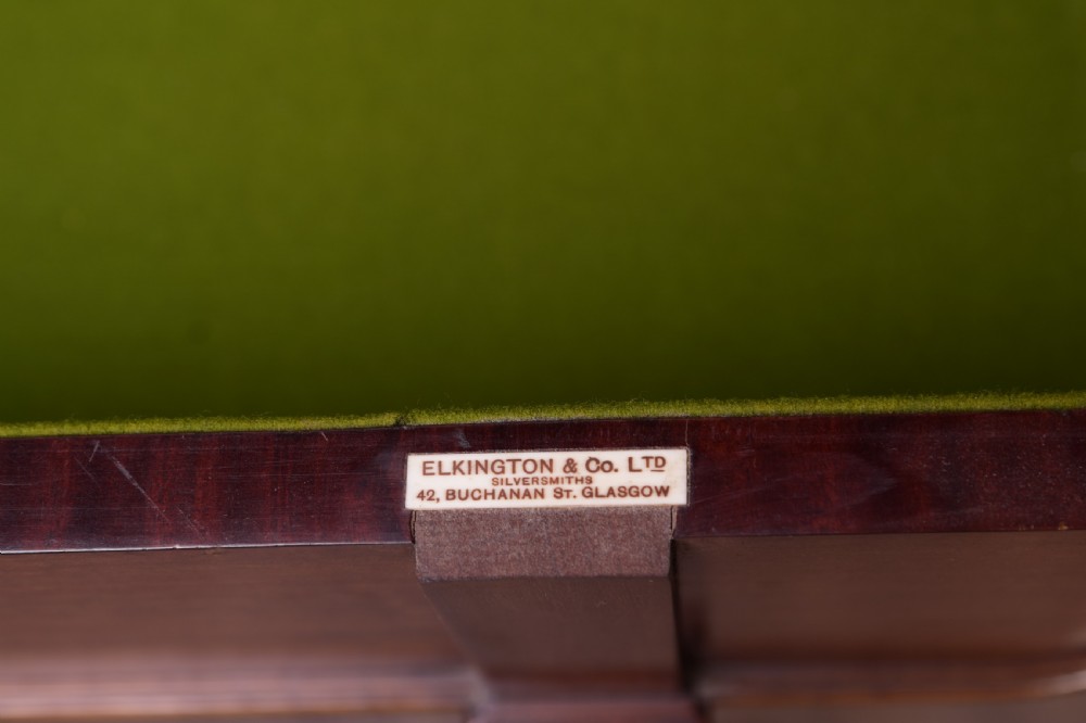 Edwardian Silver storage table by Elkington and co of glasgow View XII