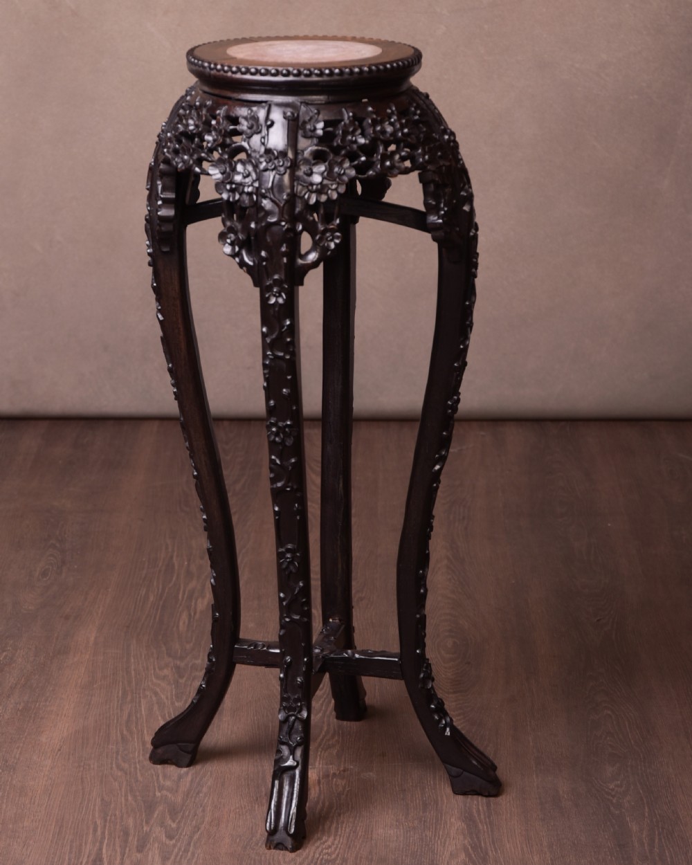 19th Century Chinese carved pot stand 