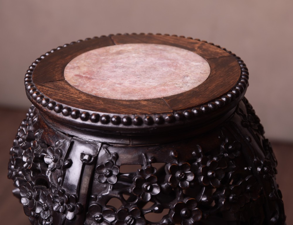 19th Century Chinese carved pot stand  View XI
