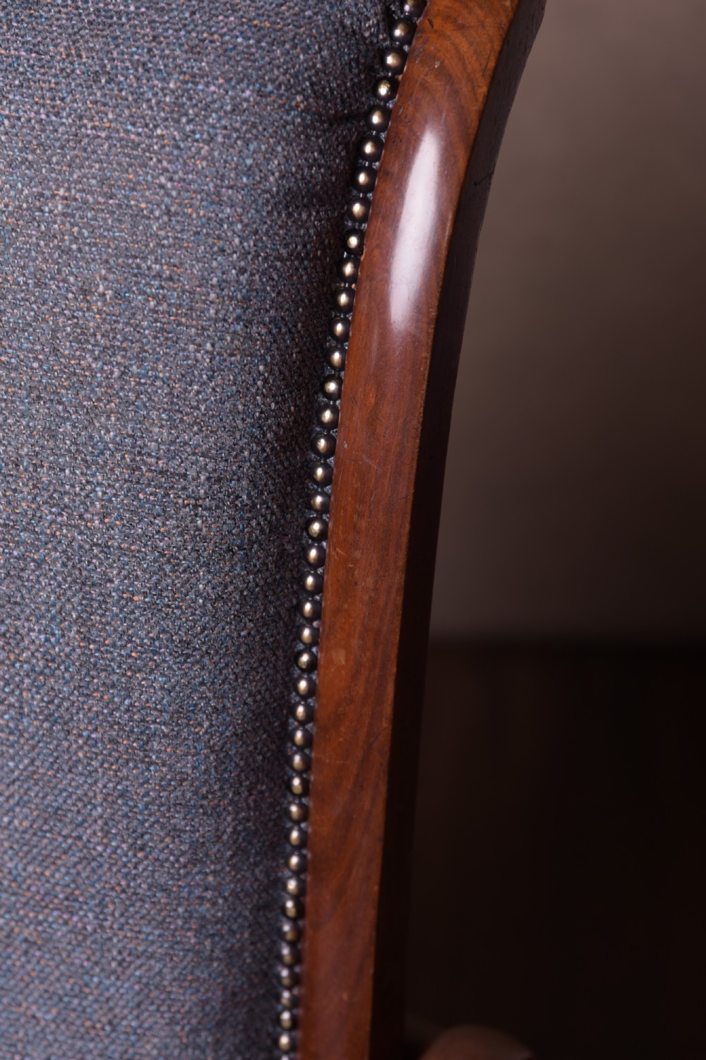 Superb Victorian mahogany reclining arm chair   View III