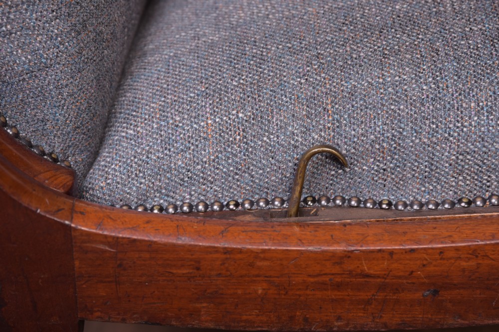 Superb Victorian mahogany reclining arm chair   View XIII