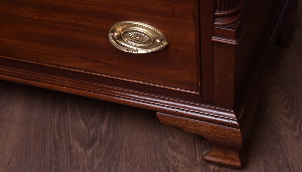A neat proportioned Georgian Mahogany writing bureau  View XI
