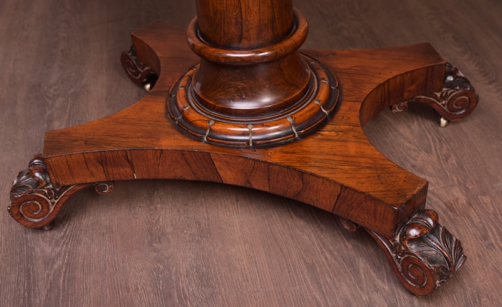 William 4th Rosewood fold over Card Table  View II