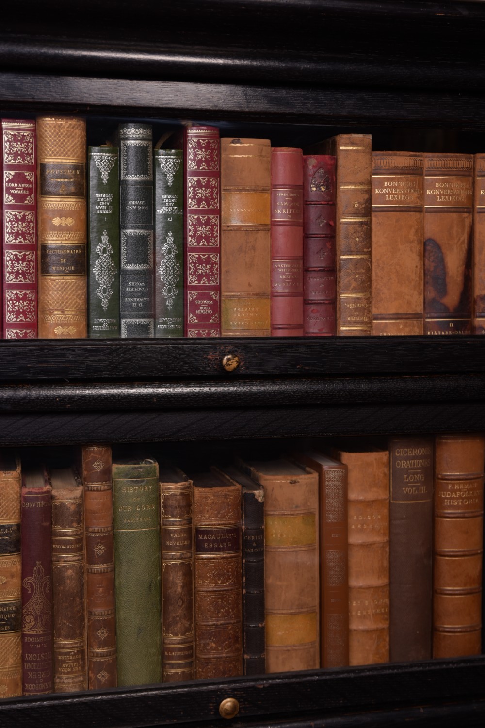 5 Section Globe Wernicke Oak Barrister Bookcase  View IV